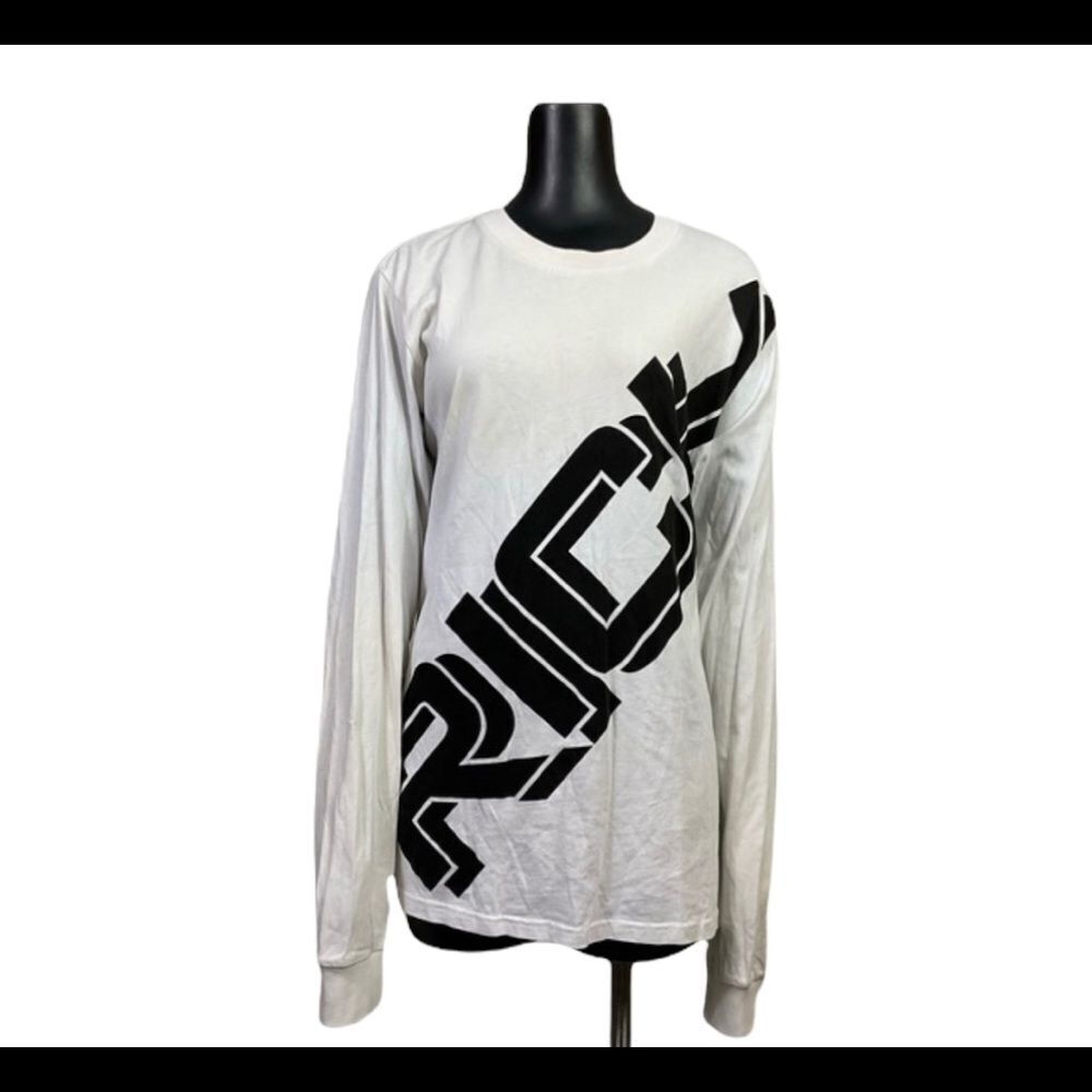 Joyrich RICH White Black Long Sleeve Cotton T-Shirt M
